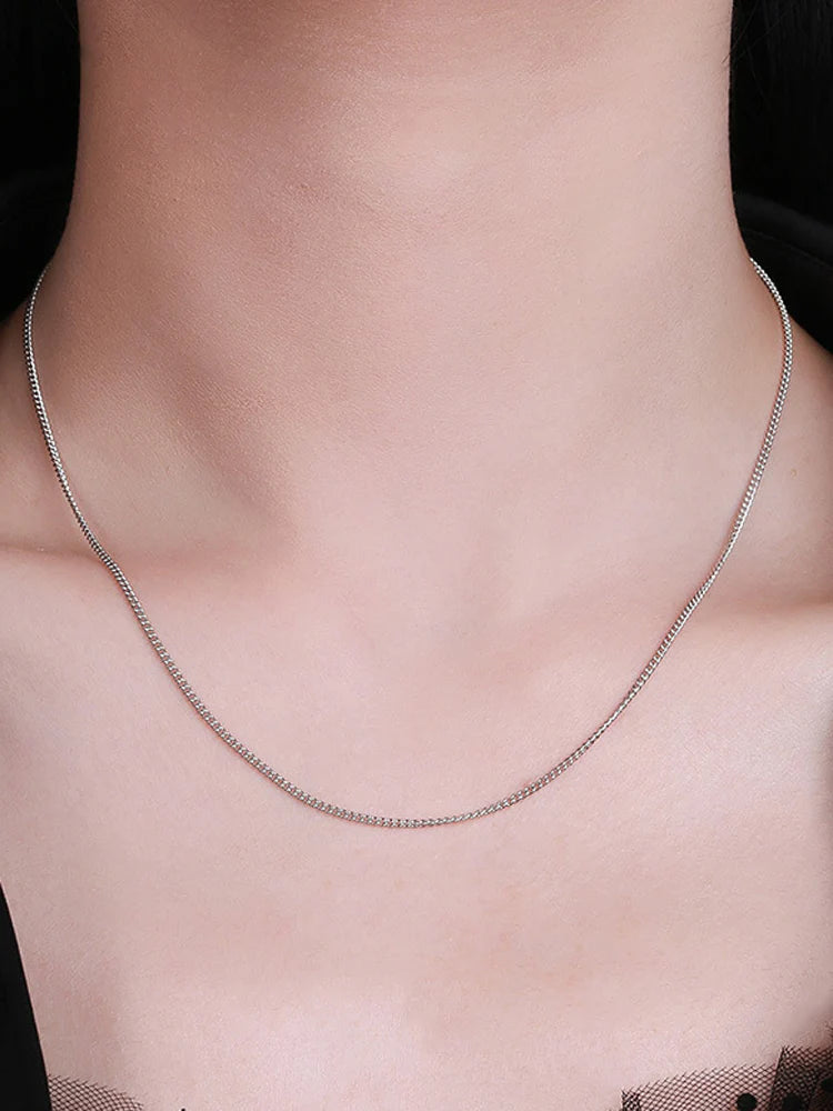 1 mm 925 Silver Cuban Chain