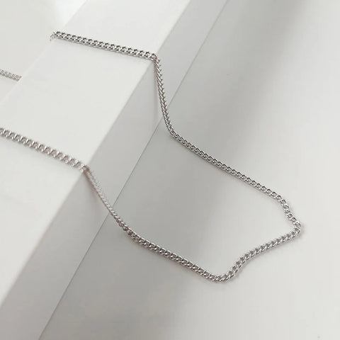 1 mm 925 Silver Cuban Chain