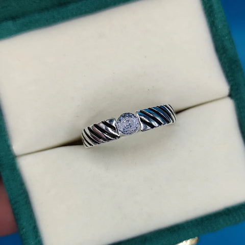 Turkish 925 Silver Ring Band